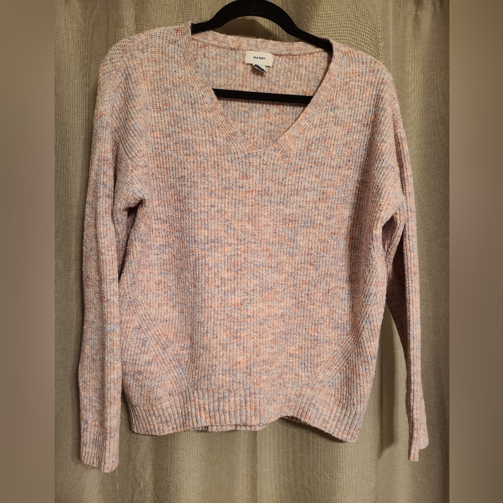 Old Navy Pink V-neck Sweater